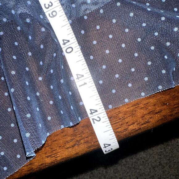 Free People Intimately Madeline Women Sz Med Navy Blue Polka Dot Slip Dress NWT - Picture 8 of 8